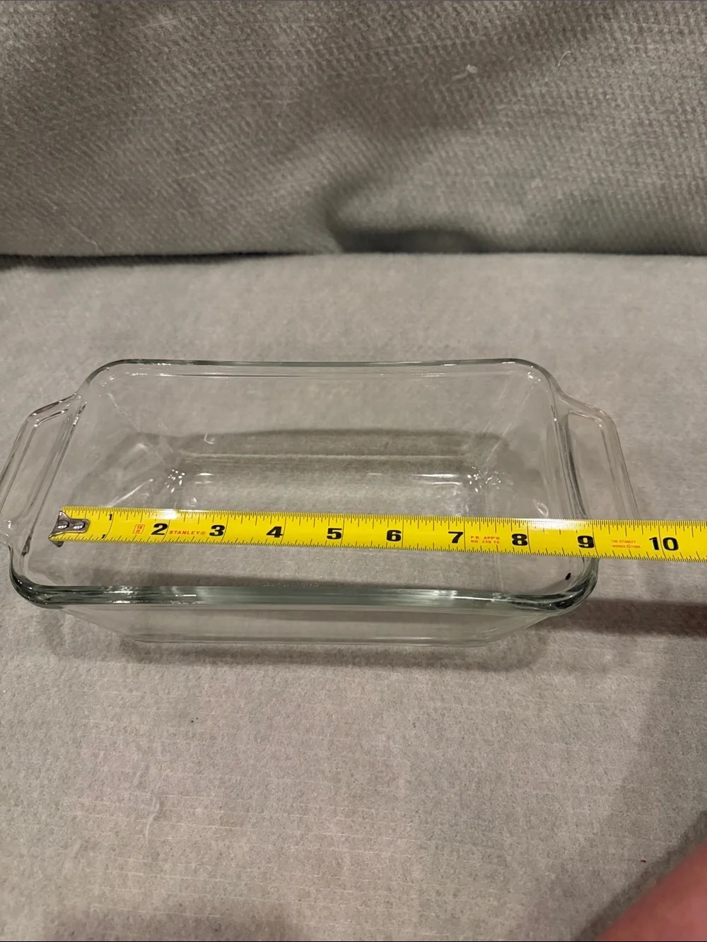 Anchor Hocking Clear Glass Large Loaf Pan with Side Handles
